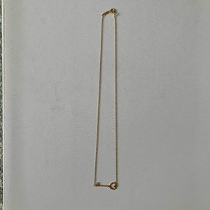 Tiffany & Co. gold key pendant necklace